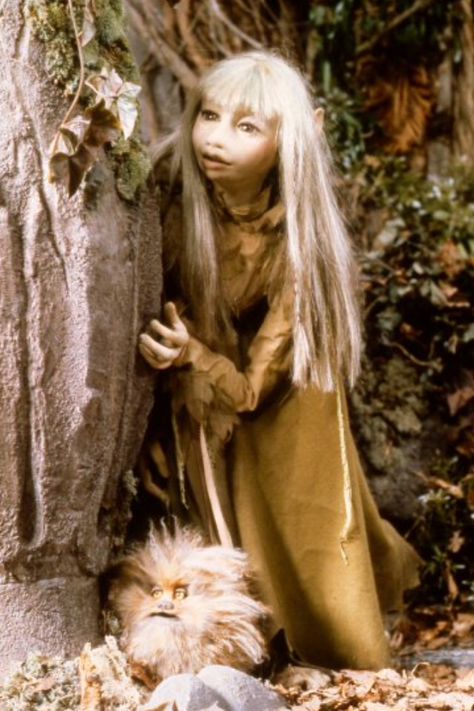 Kira (the Gelfling) and her little friend Fizzgig. Dark Crystal Kira, Dark Crystal Movie, Brian Froud, Psy Art, Dark Crystal, Fantasy Films, The Dark Crystal, Fantasy Movies, Jim Henson