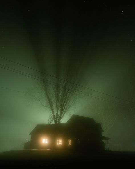 Cinematic photographs of America's rural Midwest at night look like stills from a sci-fi cult classic | Creative Boom The Fog, Rural Area, Commercial Photographer, Night Looks, Featured Artist, Night Sky, At Night, Landscape Photography, Northern Lights