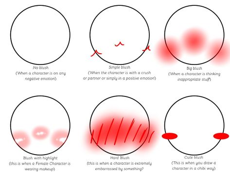 #Tutorial #Blush #Drawing Anime Blush Drawing, How To Draw Blushing Face, Blush Drawing Reference, Blush Tutorial Drawing, Blushing Face Drawing, How To Draw Blush, Blushing Drawing Reference, Blush Expression, Blush Reference