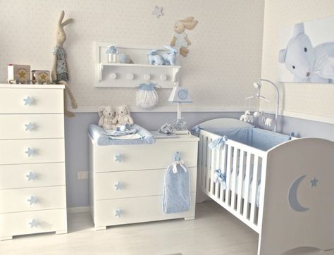 Busca imágenes de diseños de Habitaciones infantiles estilo : Habitación Luna. Encuentra las mejores fotos para inspirarte y y crear el hogar de tus sueños. Baby Luna, Baby Boy Bedroom, Baby Room Organization, Baby Room Neutral, Baby Room Themes, Baby Boy Room Decor, Nursery Room Boy, Nursery Room Design, Baby Room Inspiration