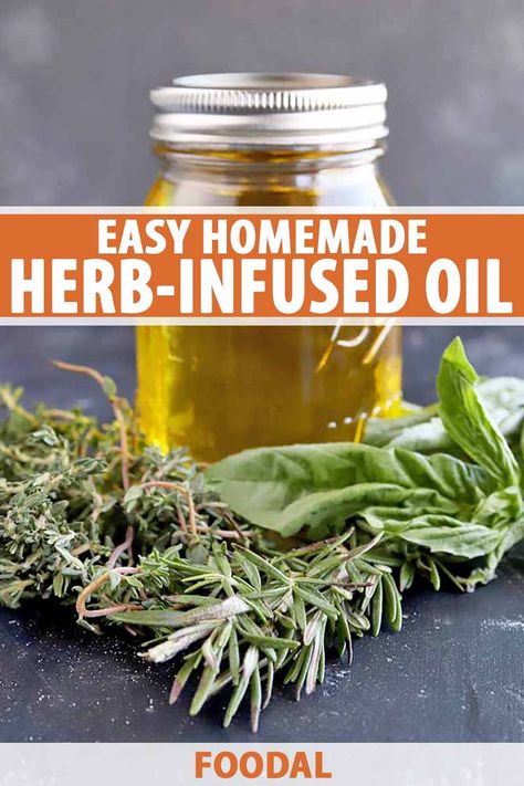 Infused Oil Recipes, Herb Infused Olive Oil, Cooking With Fresh Herbs, Flavored Olive Oil, Olive Oil Recipes, Infused Oil, Herb Recipes, Infused Olive Oil, Cooking Oils