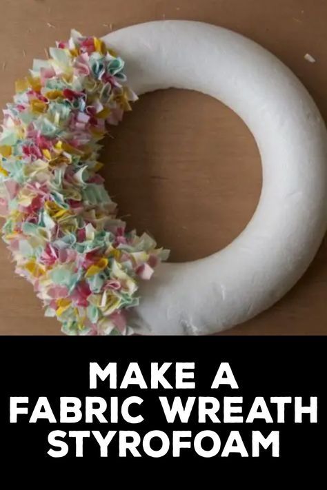 Staying in the festive mood? Here’s a fun and easy way to make your own fabric wreath. All you need is some styrofoam, fabric, and glue. #wreathforallseasons #holidayfeeling You Can Check It Out to https://craftow.com/how-to-make-a-fabric-wreath-styrofoam/ Fabric Square Wreath, Fabric Wreaths Diy No Sew Tutorials, Fabric Wreath Ideas, Styrofoam Wreaths Diy, Rag Wreaths How To Make A, Foam Wreath Ideas, Fabric Wreaths Diy No Sew, Foam Wreath Ideas Diy, Styrofoam Wreath Ideas