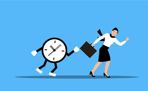 Woman, Clock, Run, Hurry, Deadline Overcoming Procrastination, Train Activities, Effective Time Management, Facing Challenges, Flexible Working, Increase Productivity, Work Life Balance, Life Balance, Project Management