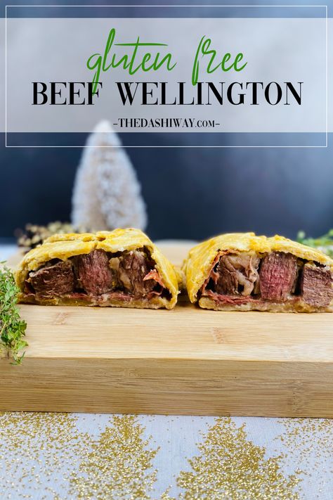 Gluten Free Beef Wellington Recipe, Gluten Free Beef Wellington, Beef Prosciutto, Pesto Dinner, Until The Very End, Homemade Dough, Beef Wellington, Recipe Boards, English Food