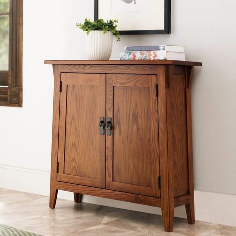 Leick Home Mission Foyer Cabinet Hall Stand - On Sale - Bed Bath & Beyond - 9796514 Foyer Cabinet, Foyer Storage, Entry Cabinet, Entryway Storage Cabinet, Hall Cabinet, Entryway Cabinet, Hall Stand, Buffets And Sideboards, Accent Chests And Cabinets