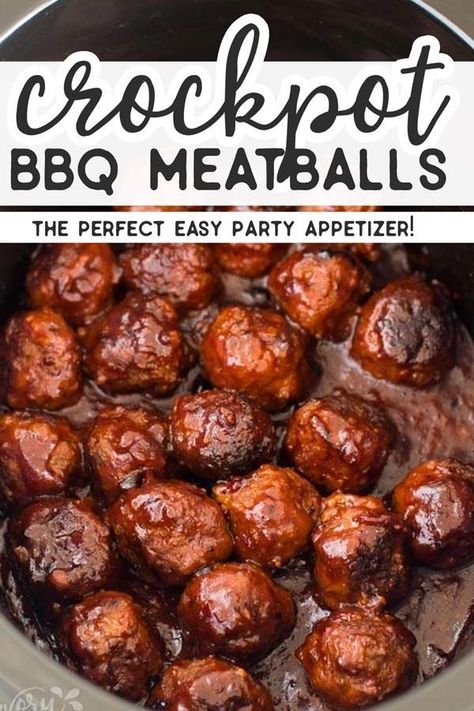 Crockpot Bbq Meatballs, Appetizer Crockpot, Bbq Meatballs Crockpot, Crockpot Appetizers, Bbq Meatballs, Spicy Appetizers, Appetizer Meatballs, Crock Pot Meatballs, Slow Cooker Meatballs