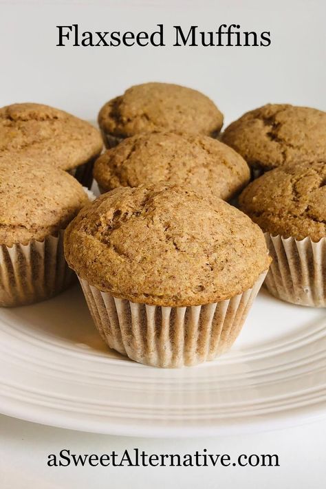 Flaxseed Muffins, Flax Seed Muffins, Flax Muffins, Simple Muffin Recipe, Lemon Blueberry Muffins, Flax Seed Recipes, Healthy Muffins, Make Ahead Breakfast, Flaxseed