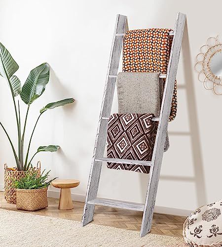 Hanging Blanket Ladder, Ladder Quilt Rack, Farmhouse Blanket Ladder, Farmhouse Blanket, Wood Blanket Ladder, Rustic Blanket Ladder, Storage Ladder, Wooden Ladder Shelf, Farmhouse Blankets