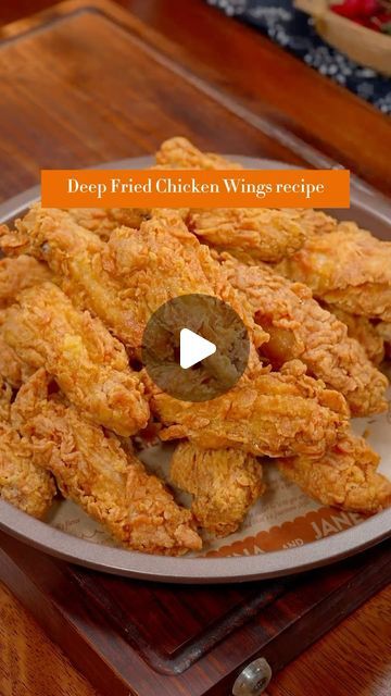 Deep Fried Chicken Wings Recipe, Simple Fried Chicken, Chinese Fried Chicken Wings, Fried Wings Recipe, Chinese Fried Chicken, Fried Chicken Wings Recipe, Best Fried Chicken Recipe, Fried Chicken Seasoning, Deep Fried Chicken Wings