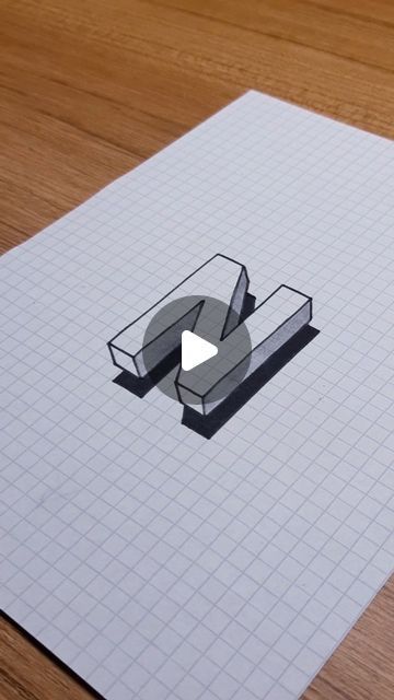 Trick Art Drawing, 3 D Drawing, Viral Drawing, Graph Drawing, 3d Illusion Drawing, 3d Drawing Techniques, Drawing Tricks, Optical Illusion Drawing, Pen Doodles