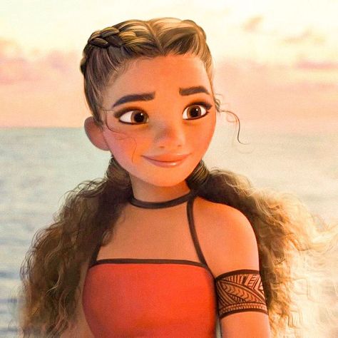 Cartoon Girl, Moana, A Girl, Disney, Red, Hair