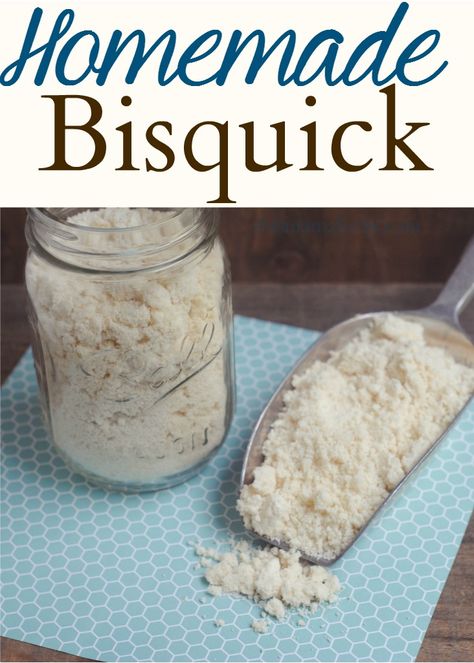 Homemade Bisquick Recipe from This Mama Loves.  Stop buying bisquik and make your own for pennies- and know just what's in it! Quick and easy homemade bisquik recipe! Homemade Bisquick Recipe, Bisquick Recipe, Homemade Biscuit, Homemade Bisquick, Homemade Dry Mixes, Homemade Pantry, Bisquick Recipes, Homemade Spices, Homemade Seasonings