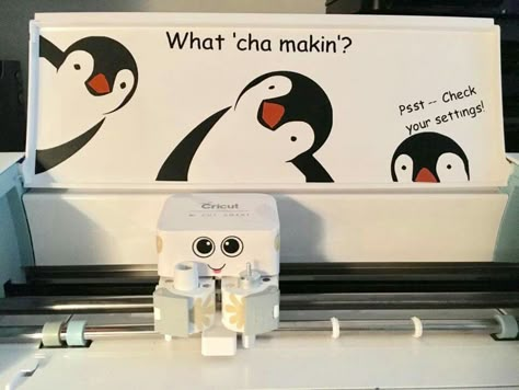 Decorating Cricut Machine With Vinyl, Decorating Cricut Machine, Cricut Penguin Projects, The Office Cricut Projects, Decorating Your Cricut Machine Ideas, Cricut Machine Decoration Ideas, Decorating Your Cricut Machine, Decorating Cricut Maker, Cricut Crafts Ideas