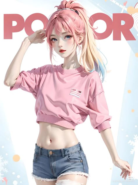 Stomach Shading, Casual Fantasy Clothing, Sakimichan Art, Anime Websites, Dress Making Patterns, Comics Girl, Female Character Design, Photo Styling, Kawaii Girl