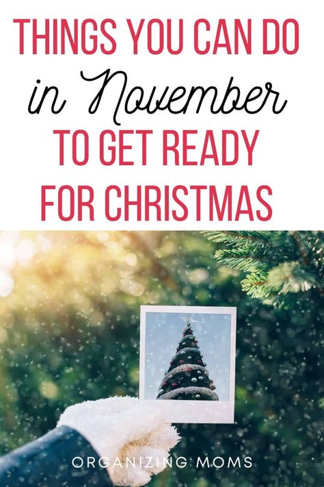 Make the holiday season less chaotic and more fun by doing these things to get ready for Christmas in November. Christmas In November, Christmas Tips, November Holidays, November Christmas, Make A Calendar, Get Ready For Christmas, Christmas Organization, Christmas Planning, Holiday Calendar