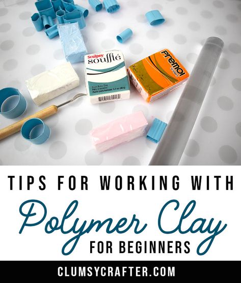 Clay For Beginners, Polymer Clay Kunst, Polymer Clay Tips, Working With Polymer Clay, Clay Tips, Clay Jewelry Tutorials, Diy Earrings Polymer Clay, Diy Polymer Clay, Polymer Clay Jewelry Tutorials