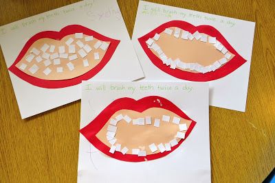 Teeth Craft For Preschool, Tooth Template, Dental Health Preschool Crafts, Dental Health Week, Dental Health Preschool, Dental Health Activities, Dental Health Month, Toddler Lessons, Teeth Art