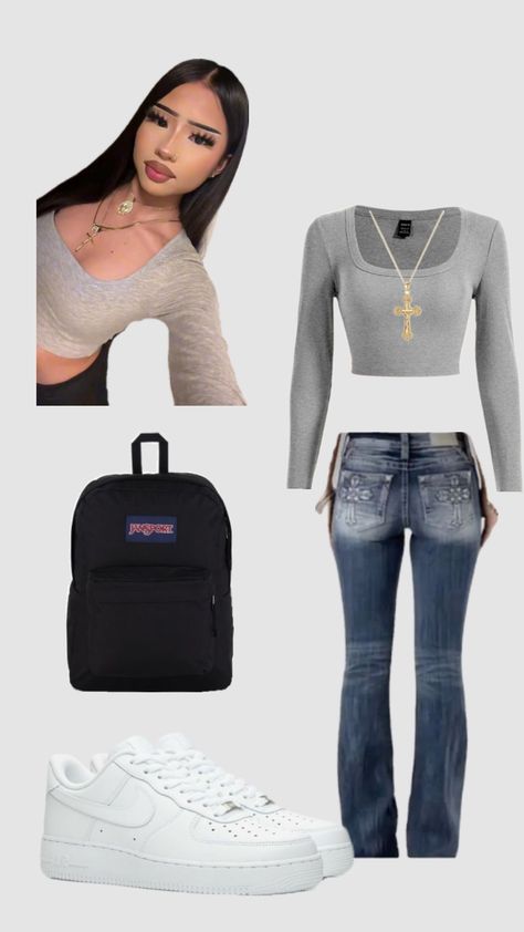 Pro Club Outfits, Cute Latina Outfits, Cute Easy Outfits For School, Female Clothes Outfits, Simple Outfits For School, Latina Outfits, Pro Club, Make Your Outfit, Latina Fashion Outfits