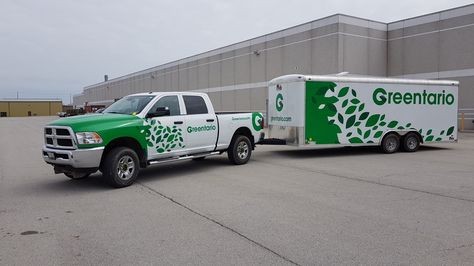 Thanks to Greentario for letting us wrap their vehicle and trailer for them! Check them out around town. Trailer Wrap Design, Trailer Wrap, Car Wraps, Office Space Design, Truck Paint, Vehicle Wraps, Car Graphics, Custom Graphics, Car Wrap