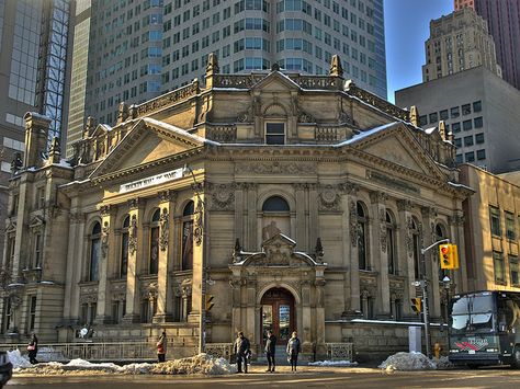 Hockey Hall of Fame  Toronto, ON, Canada.  Formerly a bank building, reputed to be haunted. #gowithgraco #sweepstakes Toronto Architecture, Hockey Hall Of Fame, Old Toronto, Bank Building, Toronto Travel, Banks Building, Manitoba Canada, Winnipeg Manitoba, O Canada