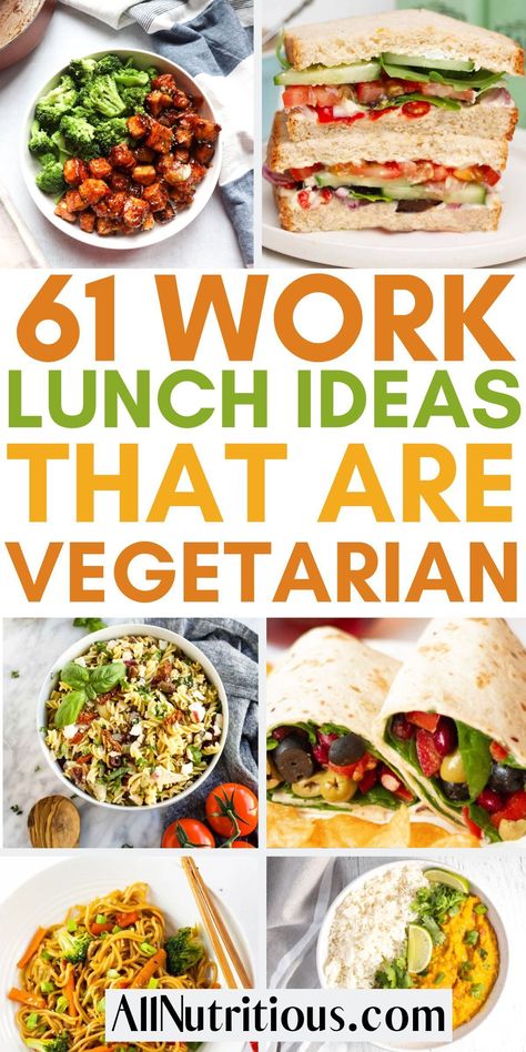 Easy Healthy Lunches For Work, Vegetarian Lunch Ideas For Work, Work Lunch Ideas, Healthy Cold Lunches, Vegetarian Lunches, Lunches For Work, Healthy Vegetarian Lunch, Healthy Lunches For Work, Vegetarian Recipes Lunch