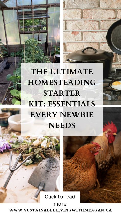 Are you ready to embark on your homesteading journey? Check out this ultimate starter list for new homesteaders. Make sure you have all the essential tools to begin your homestead whether gardening, baking, raising animals or preserving food the right tools get the job done safely. Read the post click the link to learn more #homesteading #homesteadingforbeginners #homesteadlife #howtohomestead #gardeningforbeginners #canningforbeginners #offthegrid Homestead Needs, How To Start Homesteading, Homestead Must Haves, Starting A Homestead, Small Homestead Ideas, Diy Homestead Projects, Homesteading Equipment, Home Steading, Homestead Essentials