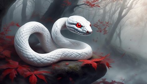 Dream About White Snake With Red Eyes – What's the Meaning? - Dreaming about a white snake with red eyes could make you feel a little weird or excited. This kind of dream is not just random; it’s like a secret message made up of symbols. Let’s figure out what this cool but strange dream might mean. When you see a white snake with red eyes in your dream, it’s not just any old dream. It’s full of symbols and meanings. Understanding this dream takes a bit of thinking, but it’s like solving a fun mystery. We’ll look at what this white snake could be trying to tell you. Key Takeaways Dreams are like secret messages made up of symbols. Every part of a dream has a meaning. Writing down and reflecting on the dream can help understand its meaning. Consulting wit What Dreams Mean, Ig Background, Snake Meaning, What Your Dreams Mean, Strange Dream, Eye Meaning, Indian Mythology, Dream Recall, Dream Symbols