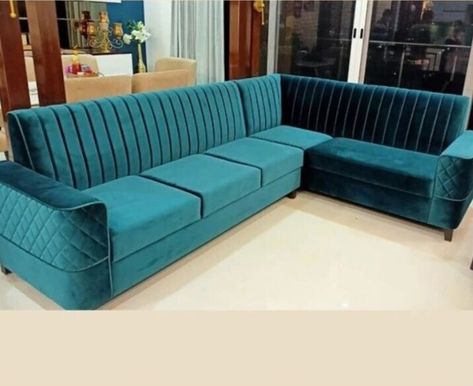 Sofa set made up of wood and cushion material Suitable for home decore purpose  Measurement -6 seater Sofa Design Living Rooms Luxury, बेडरूम डिजाइन, Sofa Cumbed Design, Sofa Come Bed, Sofa Couch Design, Sofa Design Wood, Latest Sofa Designs, Modern Sofa Living Room, Corner Sofa Design