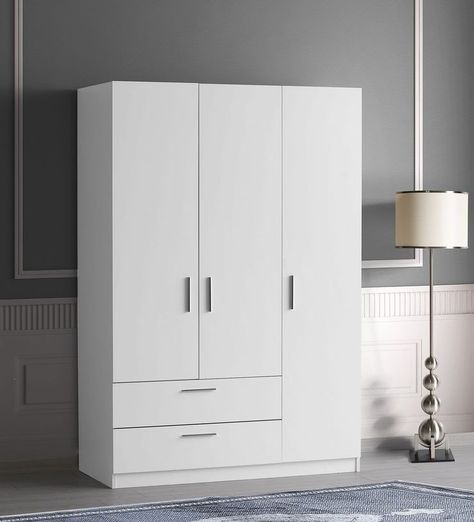 3door wardrobe available DM for order #namaslay #namaslaycustomstore Closets For Small Rooms, Small Almirah Designs Wardrobes, White Almirah Designs, Almirah Designs Bedrooms Small Spaces, Small Room Cabinet Ideas, Wardrobe Design For Small Room, White Cabinet Bedroom, Room Wardrobe Ideas, Wardrobe Design White