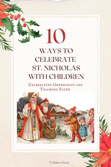 St Nicholas Feast Day, St Nicholas Day Free Printable, St Nick Ideas, Feast Of Saint Nicholas, Saint Nicholas Day, Catholic Traditions, Saints For Kids, Liturgical Living, Liturgical Calendar