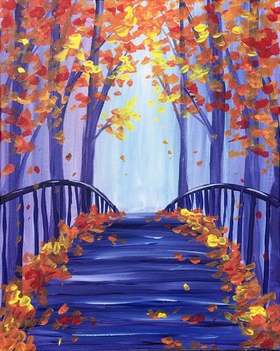 Find the perfect thing to do tonight by joining us for a Paint Nite in Avonmore, PA, featuring fresh paintings to be enjoyed over even fresher cocktails! Easy Landscape Paintings, Fall Canvas Painting, Mountain Landscape Painting, Sunrise Painting, Simple Canvas Paintings, Easy Canvas Painting, Simple Acrylic Paintings, Autumn Painting, Beginner Painting