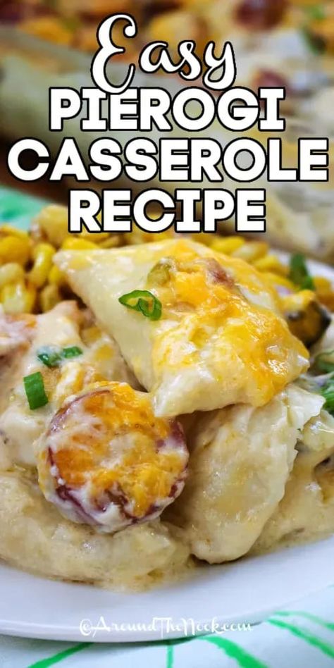 Polish Sausage And Pierogi Casserole, Pierogi Sausage Casserole, Ham And Perogie Casserole, Pan Fried Perogies Frozen, Frozen Pierogies Recipe Dinners, Baked Perogies Frozen, Sausage And Pierogies Bake, How To Cook Perogies Frozen, Perogie Casserole Baked