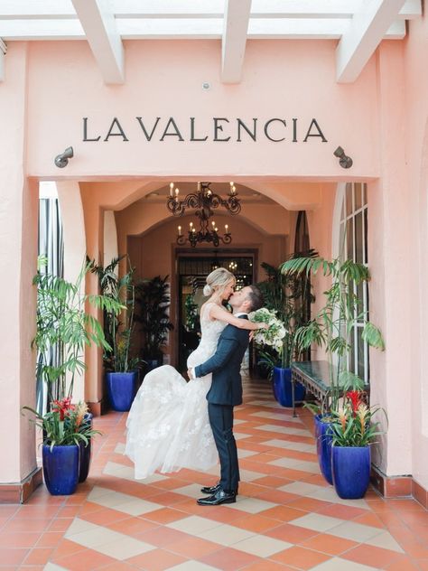 Elopement Celebration, La Valencia Hotel, Luxury Elopement, San Diego Luxury, Spanish Style Architecture, La Jolla Beach, Elopement Weddings, Old Town San Diego, La Jolla California