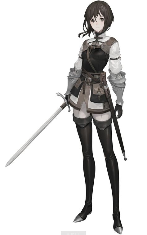 Anime Knight, Female Knight, Anime Inspired Outfits, Anime Warrior, Warrior Girl, 판타지 아트, Girls Characters, Female Character Design, Character Design References