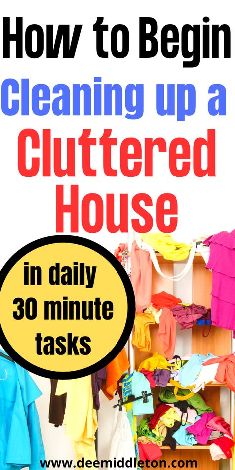 SUBSCRIBE FOR THE YEAR LONG THOROUGH DECLUTTER SERIES - deemiddleton.com Hoarder Help, Easy House Cleaning Schedule, Cluttered House, Housekeeping Schedule, Decluttering Checklist, Easy House Cleaning, Decluttering Hacks, Room Checklist, Deep Cleaning Checklist