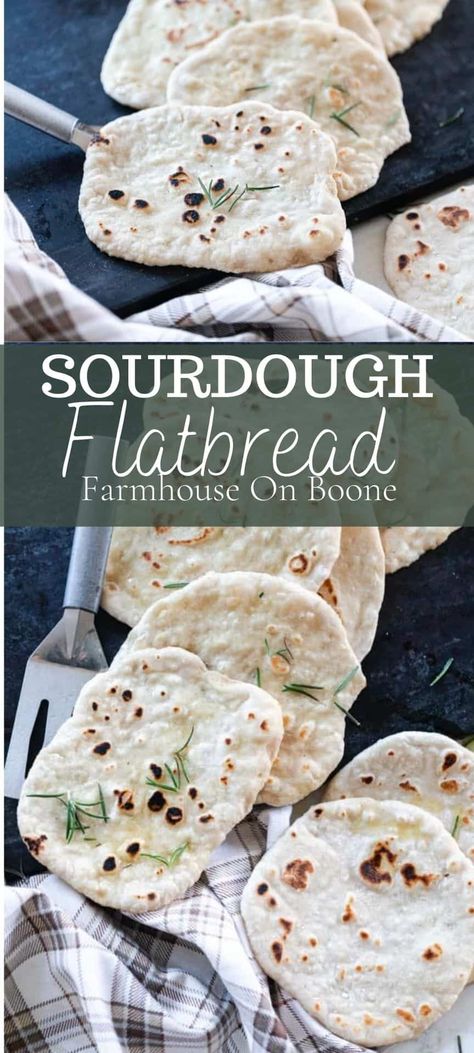 Easy Sourdough Flatbread, Easy Sour Dough Flat Bread, Sourdough Flat Bread, Sourdough Flatbread Pizza, Sourdough Discard Flatbread, Discard Flatbread, Sourdough Flatbread Recipe, Homemade Pizza Crust Easy, Sourdough Flatbread