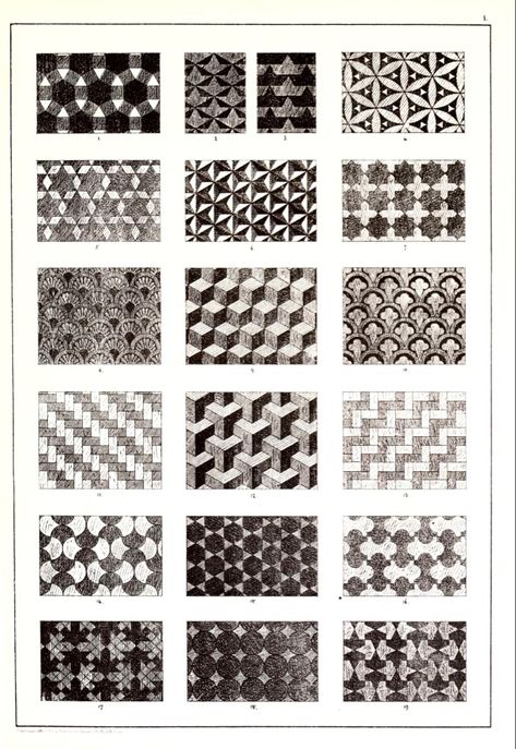 In 'Principles of ornamental art' (1875), Hulme discusses elements of design: line, texture, symmetry, color and contrast, and the key roles these play in creating visual variety, a sense of rhythm, variation and balance. Hulme, F. E. (1875). 'Principles of ornamental art'. London: Cassell, Petter & Galpin. Accessed April 4, 2023, from https://archive.org/details/principlesoforna00hulm/ Regular Rhythm Art, Pattern Principle Of Design, Rhythm Art Design, Rhythm Art Drawing, Principles Of Design Rhythm, Elements Of Design Line, Rhythm In Design, Regular Rhythm, Rhythm Art