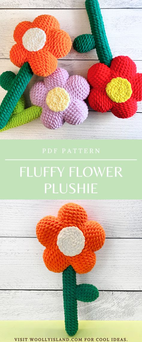 🌼 Embrace the beauty of nature with our delightful Big Fluffy Flower Plushie crochet pattern! 🌼As the seasons change, why not infuse your space with the vibrant colors and cozy charm of our oversized flower plushie? Whether adorning your living room, nursery, or even as a unique seasonal decoration, this plushie is a heartwarming addition that brings a touch of handmade elegance to any setting. Crochet Plushies Flower, Plush Flower Crochet, Stuffed Flower Crochet Pattern, Crochet Flower Plush Pattern Free, Big Flower Crochet Pattern, Big Flower Crochet, Fast Crochet Amigurumi, Crochet Big Plushies, Crochet Flower Plush