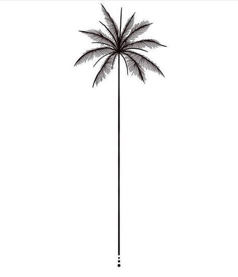 Palm Tree Spine Tattoo, Palms Tattoo, Palm Tattoo, Beachy Tattoos, Tattoos Hand, Forearm Band Tattoos, Small Forearm Tattoos, Palm Tattoos, Muster Tattoos