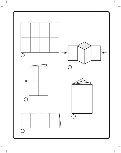 how to make a mini-book from one piece of paper How To Make A Small Book, How To Make A Tiny Book, How To Make A Mini Book, Mini Book From One Piece Of Paper, Diy Tiny Books, Mini Books Diy, Small Sketchbook, Mini Magazine, Mini Booklet