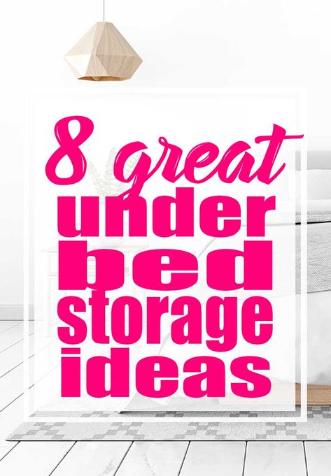 Solve your lack of storage problem with these great Under Bed Storage Ideas! Cut down on wasted space and clutter at the same time with these storage solutions!  #storage #diy #declutter #organization #shoeorganization #cleaningtips Under Bed Storage Ideas, Bed Storage Ideas, Daily Cleaning Routine, Arm And Hammer Super Washing Soda, Under Bed Shoe Storage, Spring Cleaning Challenge, Tidy House, Natural Cleaning Solutions, Routine Tips