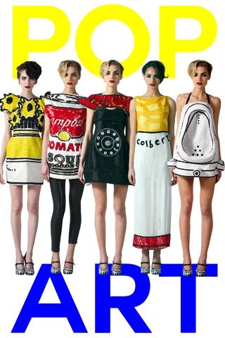 POP art & fashion combines with the individuality trend. Pop Art Costume, Pop Art Party, Art Inspired Fashion, Pop Art Fashion, Art Costume, Art Pop, Art Dress, Andy Warhol, Op Art