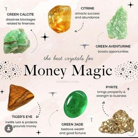 Witch Rituals, Money Magic, Green Chalcedony, Witchy Vibes, Rocks And Gems, Good Fortune, Crystal Gems, Green Aventurine, Healing Crystals