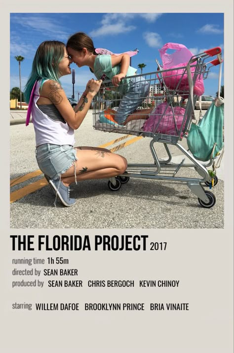 Florida Project Movie, The Florida Project, Polaroid Movie Poster, Florida Project, Florida Pictures, Iconic Movie Posters, Film Posters Vintage, Perspective On Life, Movie Posters Minimalist