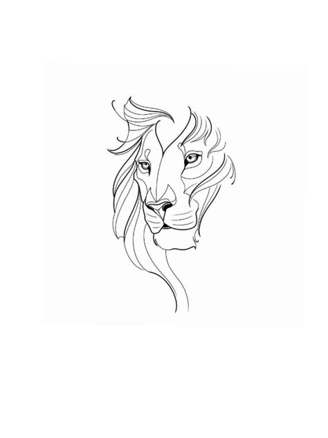 Lion Tattoo Design Minimalist, Lion Tattoo Shoulder, Tattoo Ideas Lion, Lion Line Art, Simple Lion Tattoo, Leo Lion Tattoos, Small Lion Tattoo, Leo Tattoo, Smile Tattoo