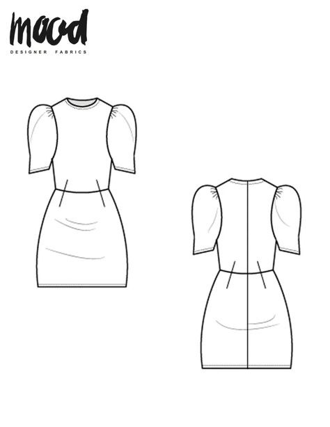 The Pine Dress - Free Sewing Pattern - Mood Sewciety Mood Sewing Patterns Free, Dress Patron, Diy Bras, Mood Patterns, Sew Machine, Mood Sewciety, Sewing Things, Sewing 101, Mood Fabrics