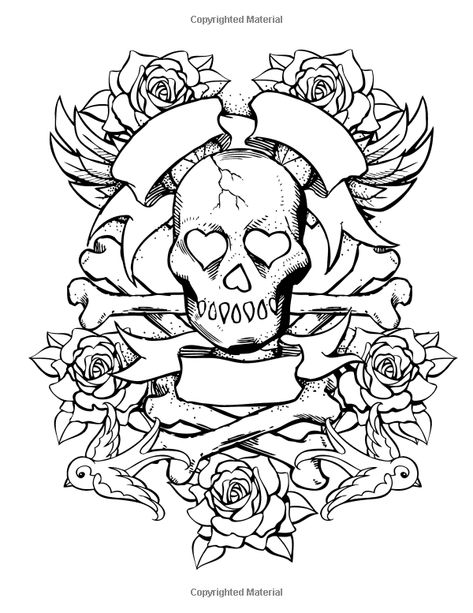 Tattoo Coloring Book: A Fantastic Selection of Exciting Imagery (Chartwell Coloring Books): Patience Coster: 9780785830429: Amazon.com: Books Dark Coloring Pages For Adults, Gothic Coloring Pages For Adults, Tattoo Coloring Pages For Adults, Creepy Embroidery, Gangsta Drawings, Goth Coloring Pages, Sugar Skull Art Drawing, Dream Catcher Coloring Pages, Snow White Coloring Pages