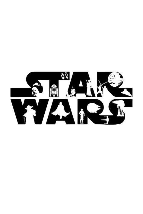 Star Wars SVG Star Wars Vinyl Decals, Star Wars Images Printable, Star Wars Vinyl Shirt, Starwars Christmas Svg, Cricut Star Wars Shirts, Design On Shirts Ideas, Star Wars May The Force Be With You, Star Wars Silhouette Art, Star Wars Shirt Design