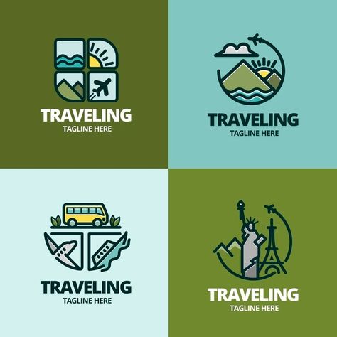 Turismo Logo, Travel Brochure Design, Travel Agency Logo, Tourism Logo, Creative Logos, Logo Design Set, Text Logo Design, Online Logo Design, 카드 디자인