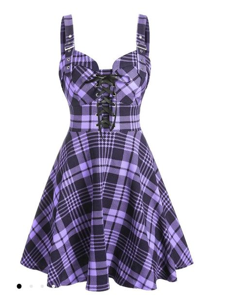 A Line Mini Dress, Single Dress, Outfits Streetwear, Sleeveless Dresses, Mini Slip Dress, Summer Party Dress, Edgy Outfits, Plaid Dress, Plaid Print